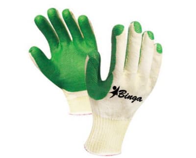 Laminated 7G_10G Polyster Shell Workplace Safety Glove